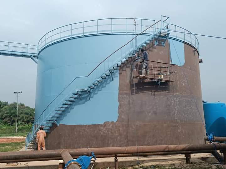 Construction of 2 water tanks